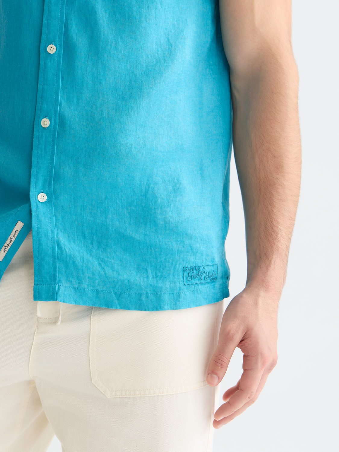 Seasonal Essentials linen short sleeve shirt