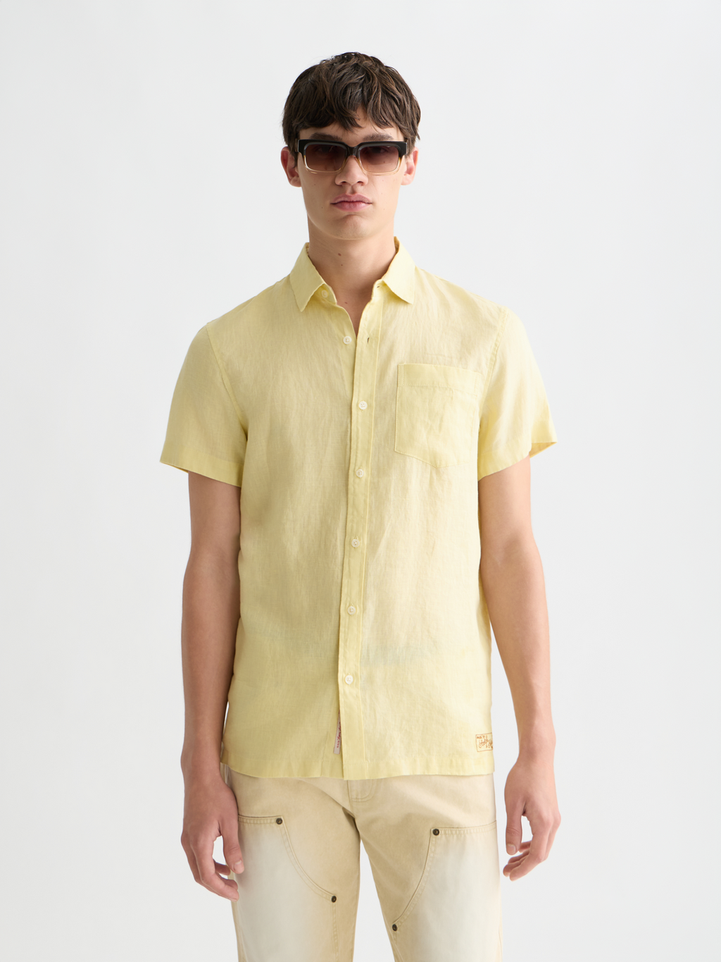 Seasonal Essentials linen short sleeve shirt