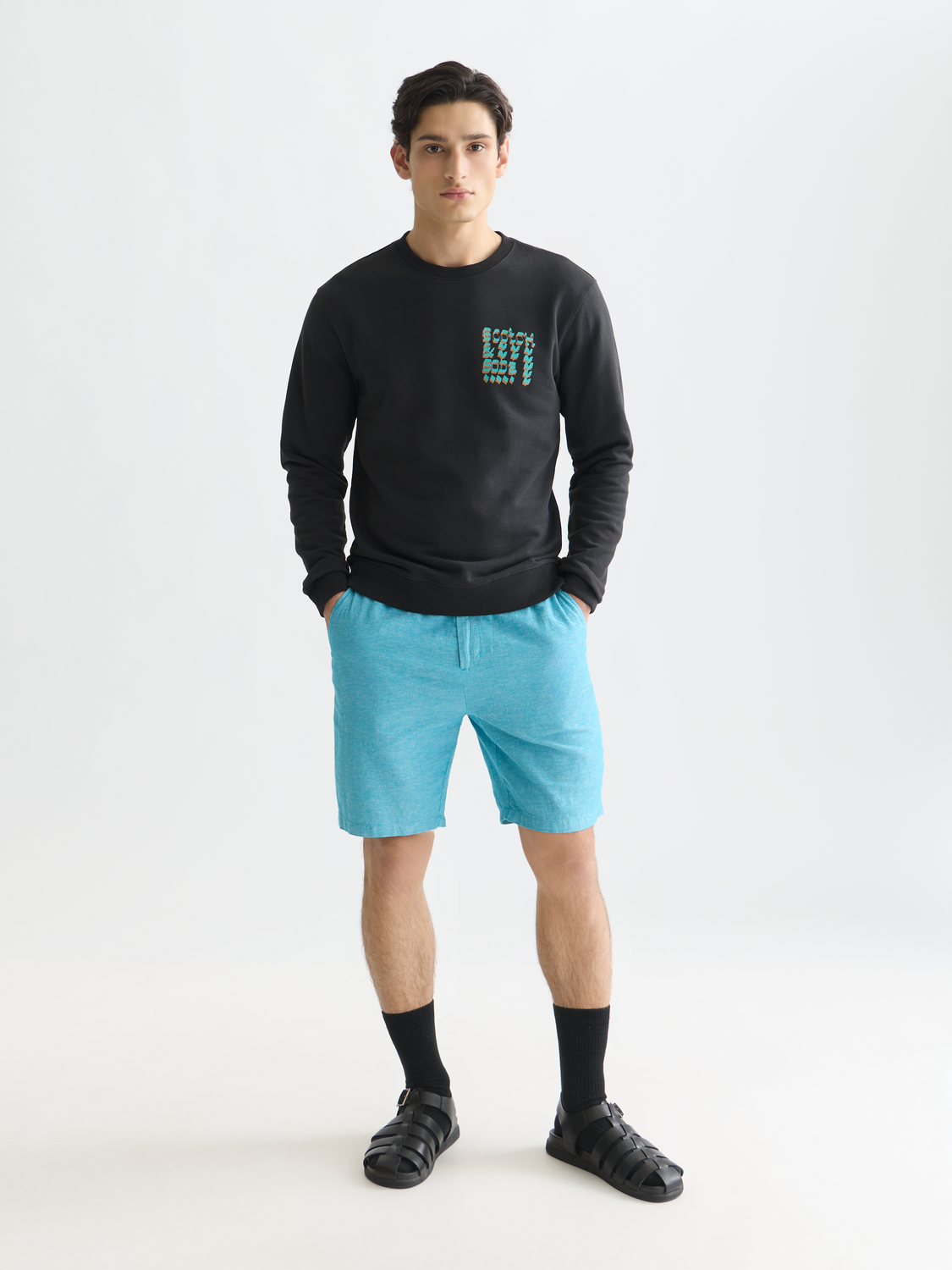 Seasonal core Fave cotton linen regularfit chino shorts
