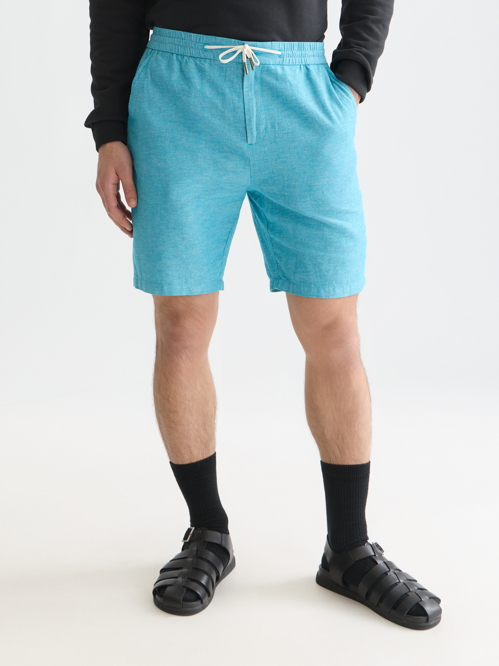 Seasonal core Fave cotton linen regularfit chino shorts