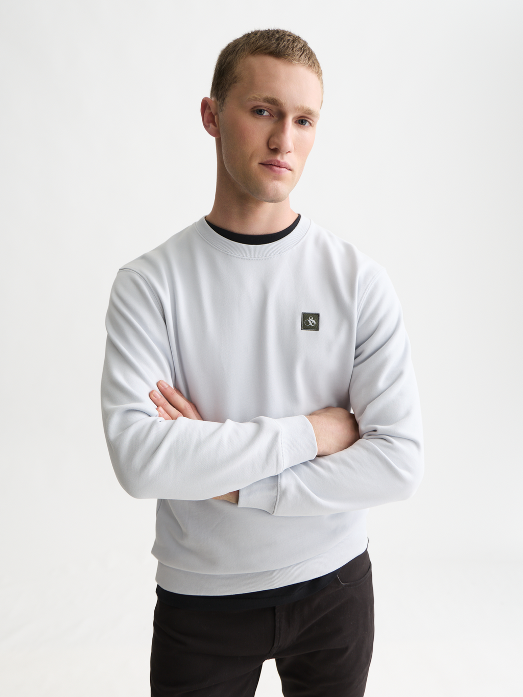 Seasonal Essentials logo badge sweatshirt