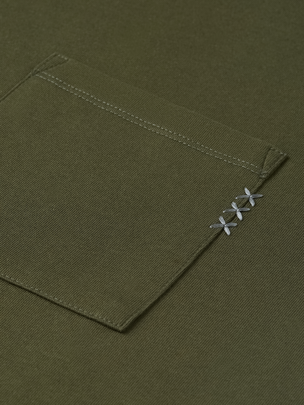 Seasonal Essentials 3 crosses pocket loose T-shirt