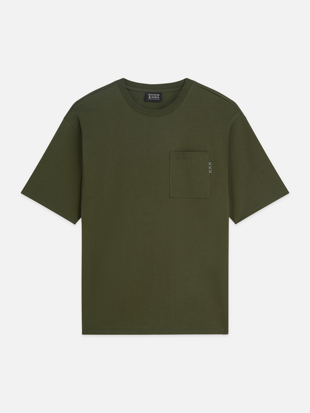 Seasonal Essentials 3 crosses pocket loose T-shirt