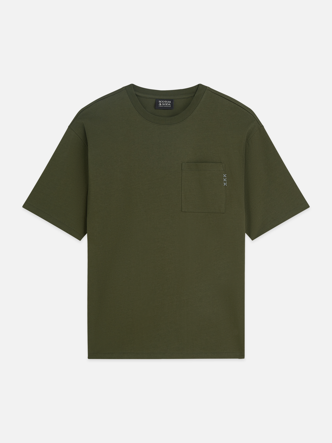 Seasonal Essentials 3 crosses pocket loose T-shirt