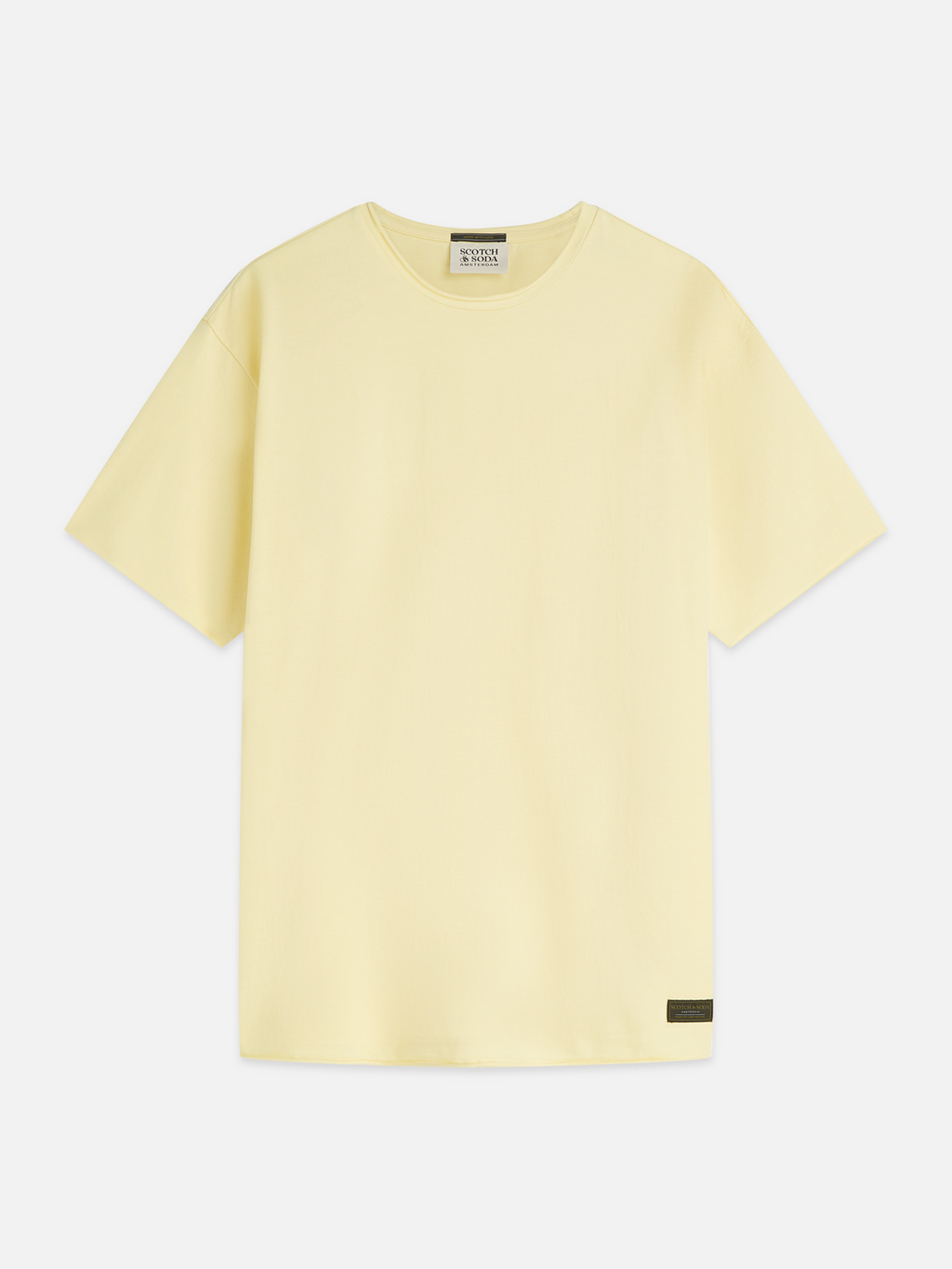 Seasonal Essentials Raw edge relaxed garment-dyed T-shirt