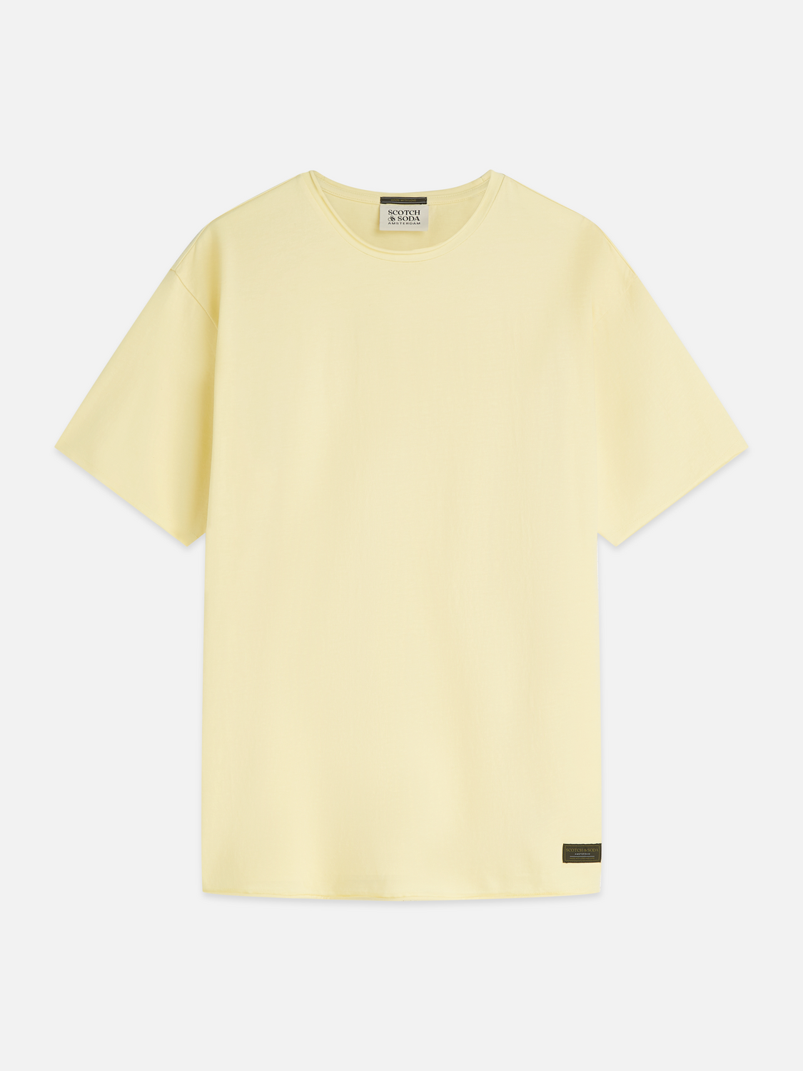 Seasonal Essentials Raw edge relaxed garment-dyed T-shirt