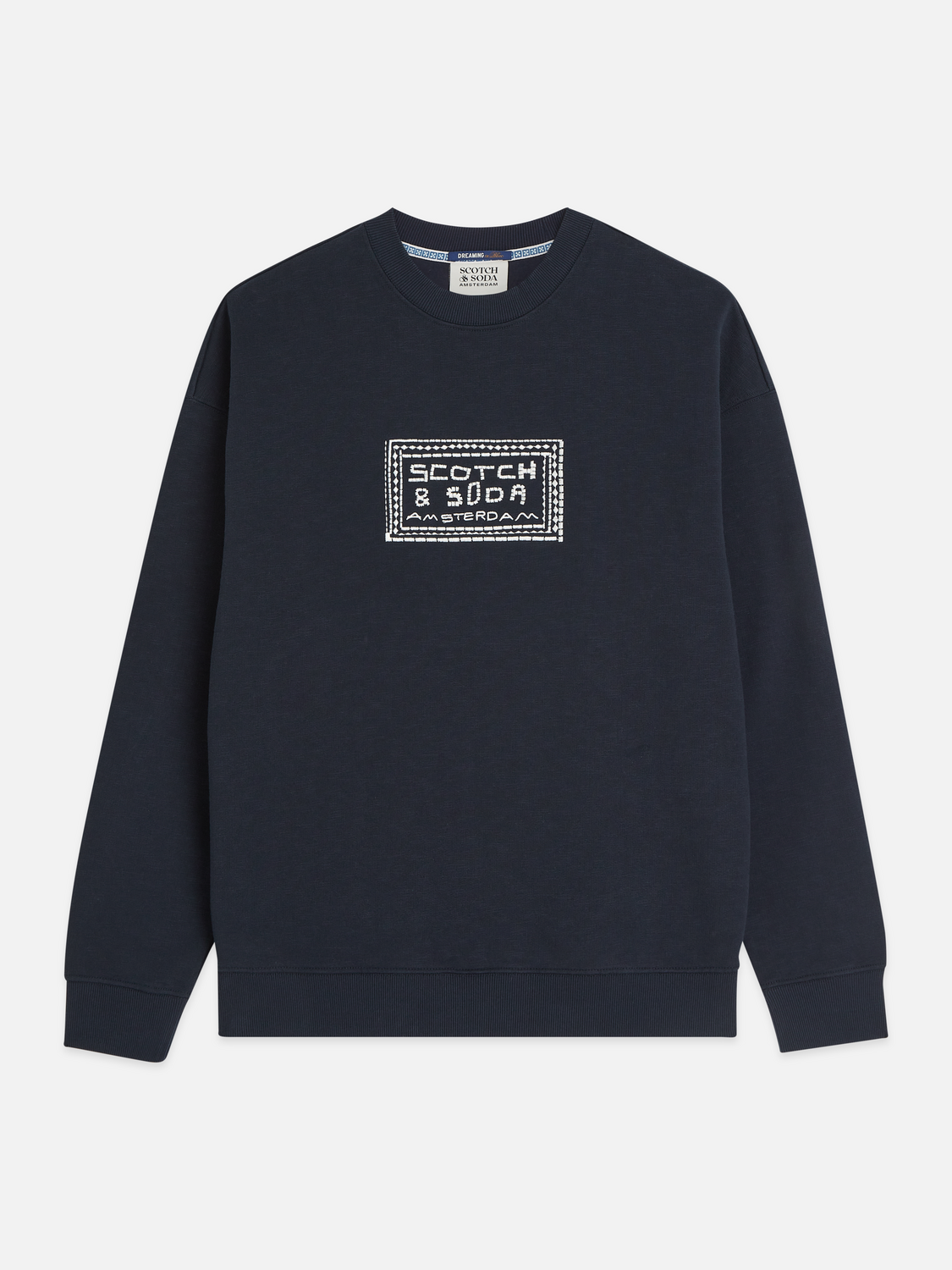 embroidered artwork relaxed sweatshirt