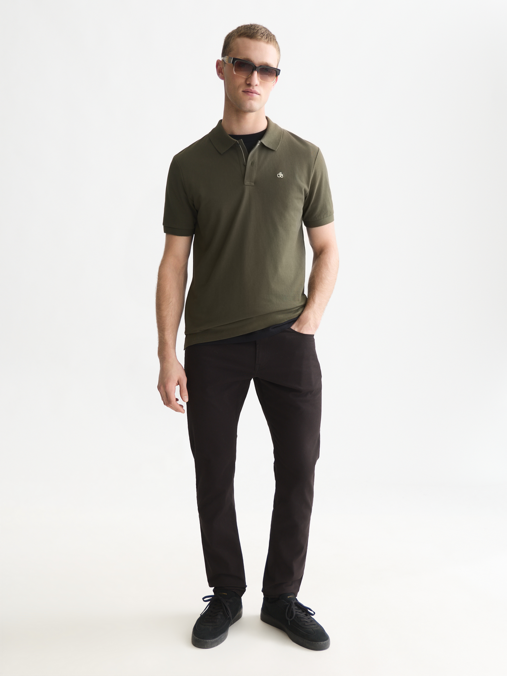 Seasonal Essentials pique logo polo