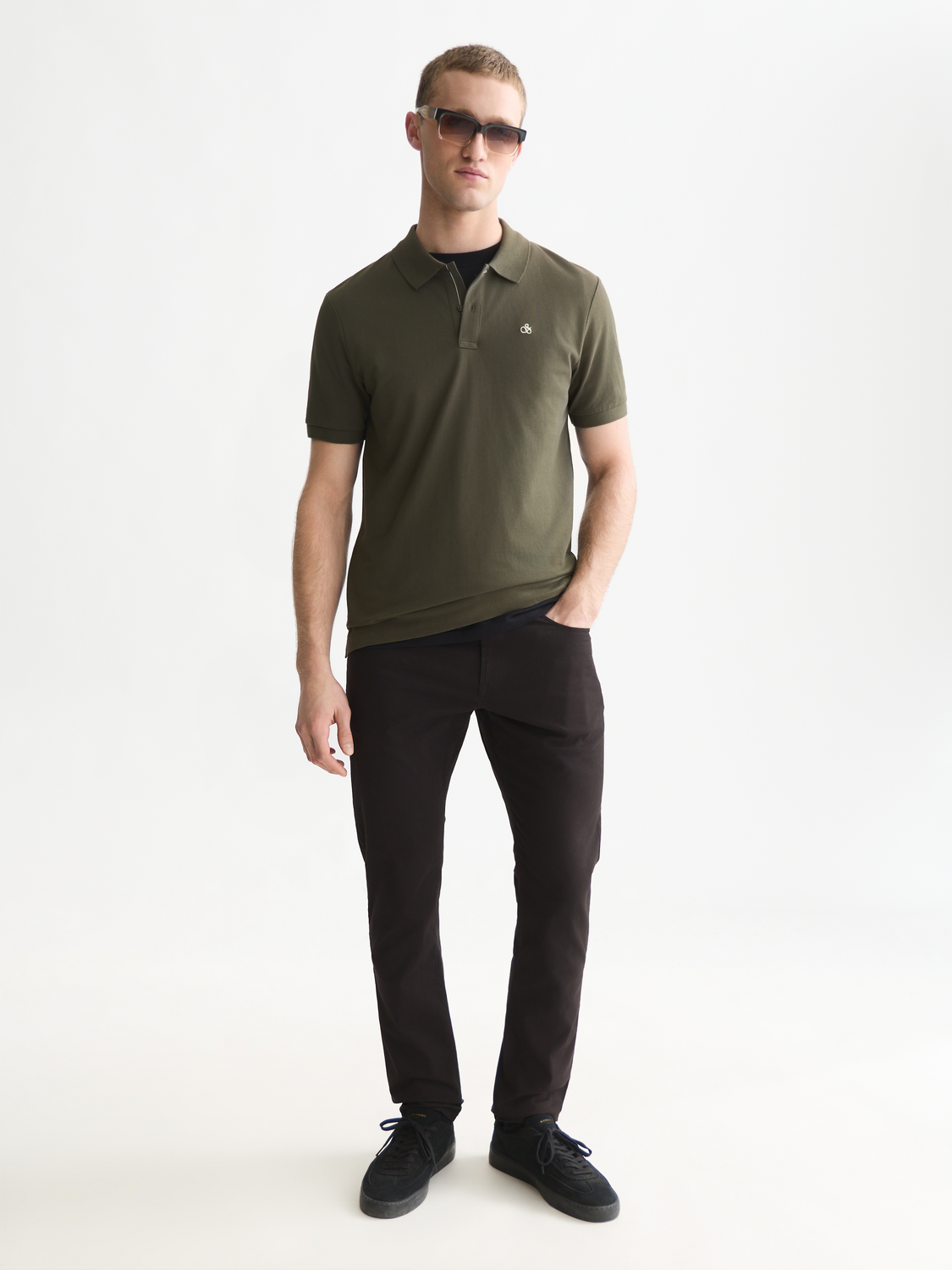 Seasonal Essentials pique logo polo