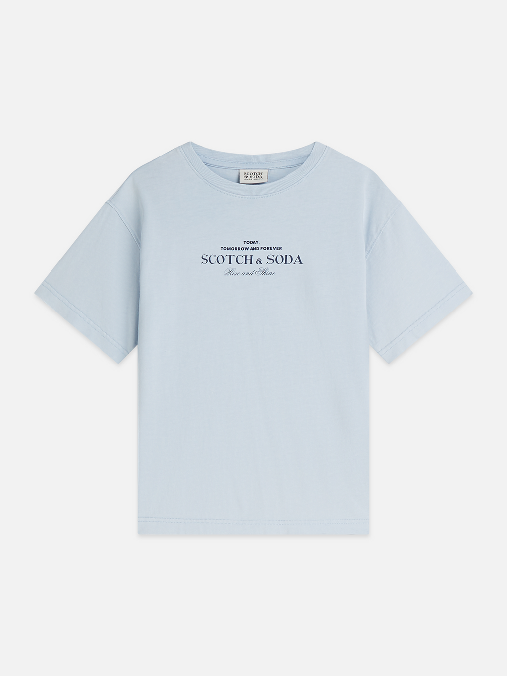 Boys Printed Artwork Acid Wash Organic Cotton Relaxed T-Shirt