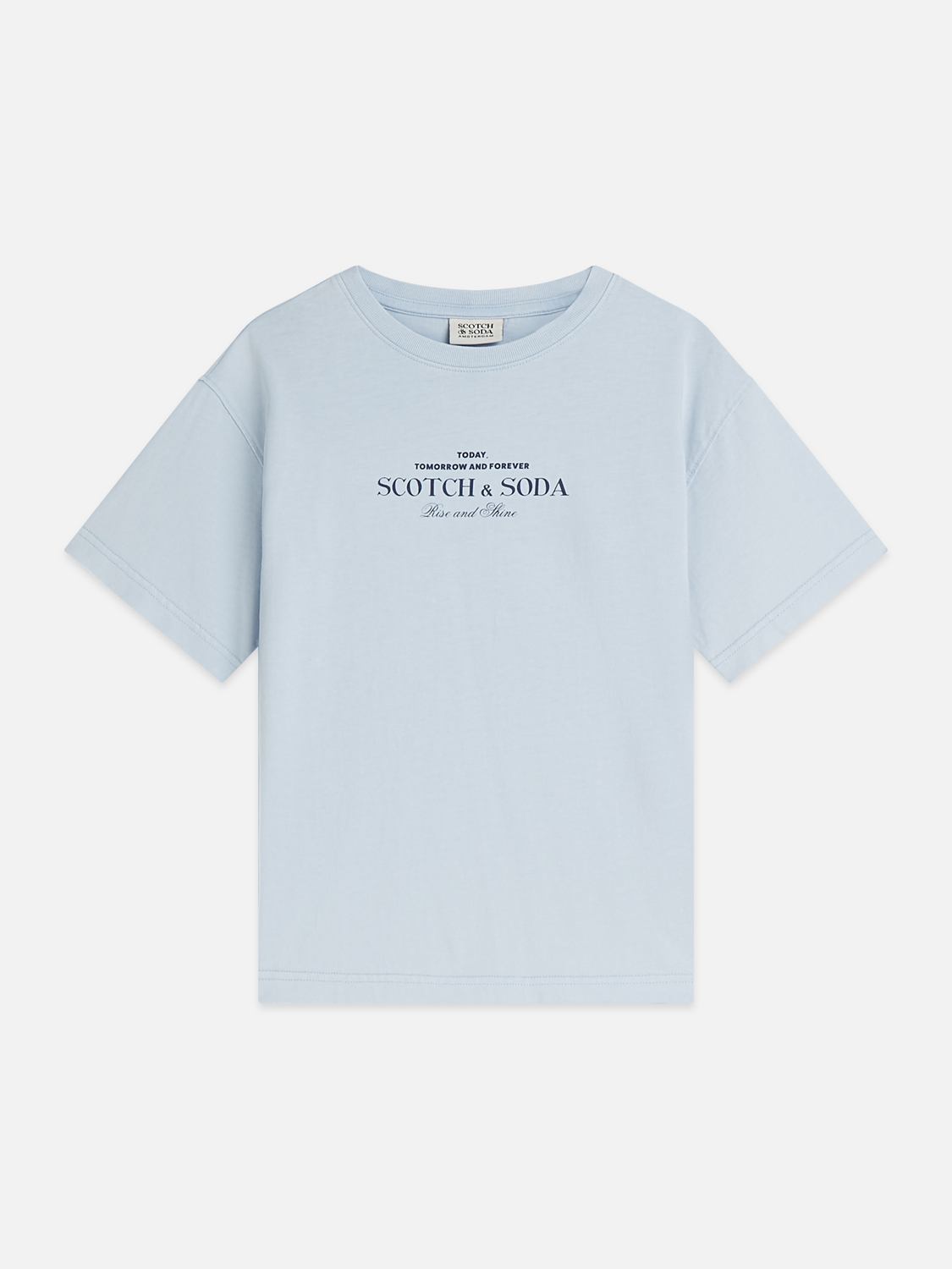 Boys Printed Artwork Acid Wash Organic Cotton Relaxed T-Shirt