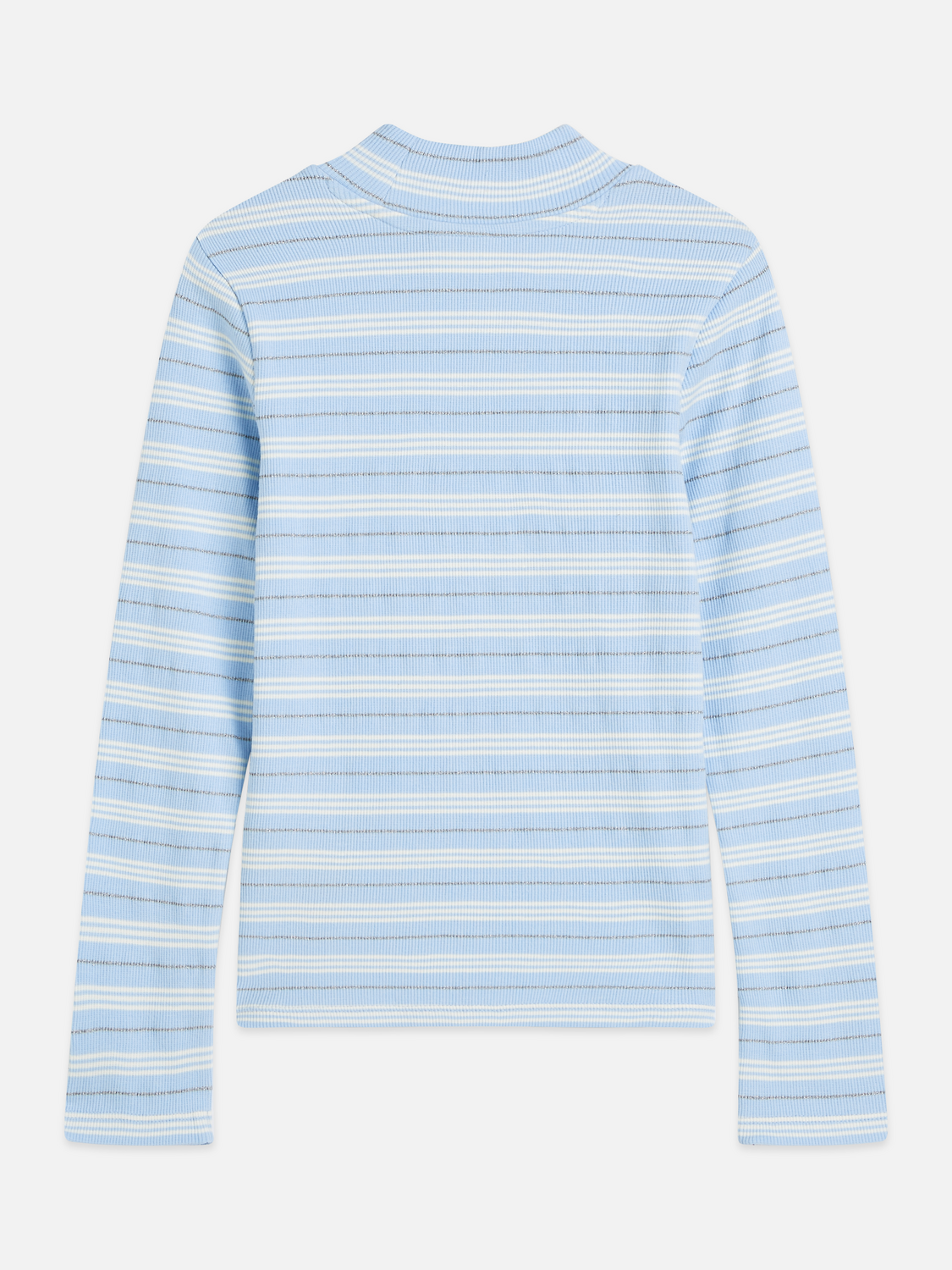 Girls Striped Organic Cotton Slim T-Shirt