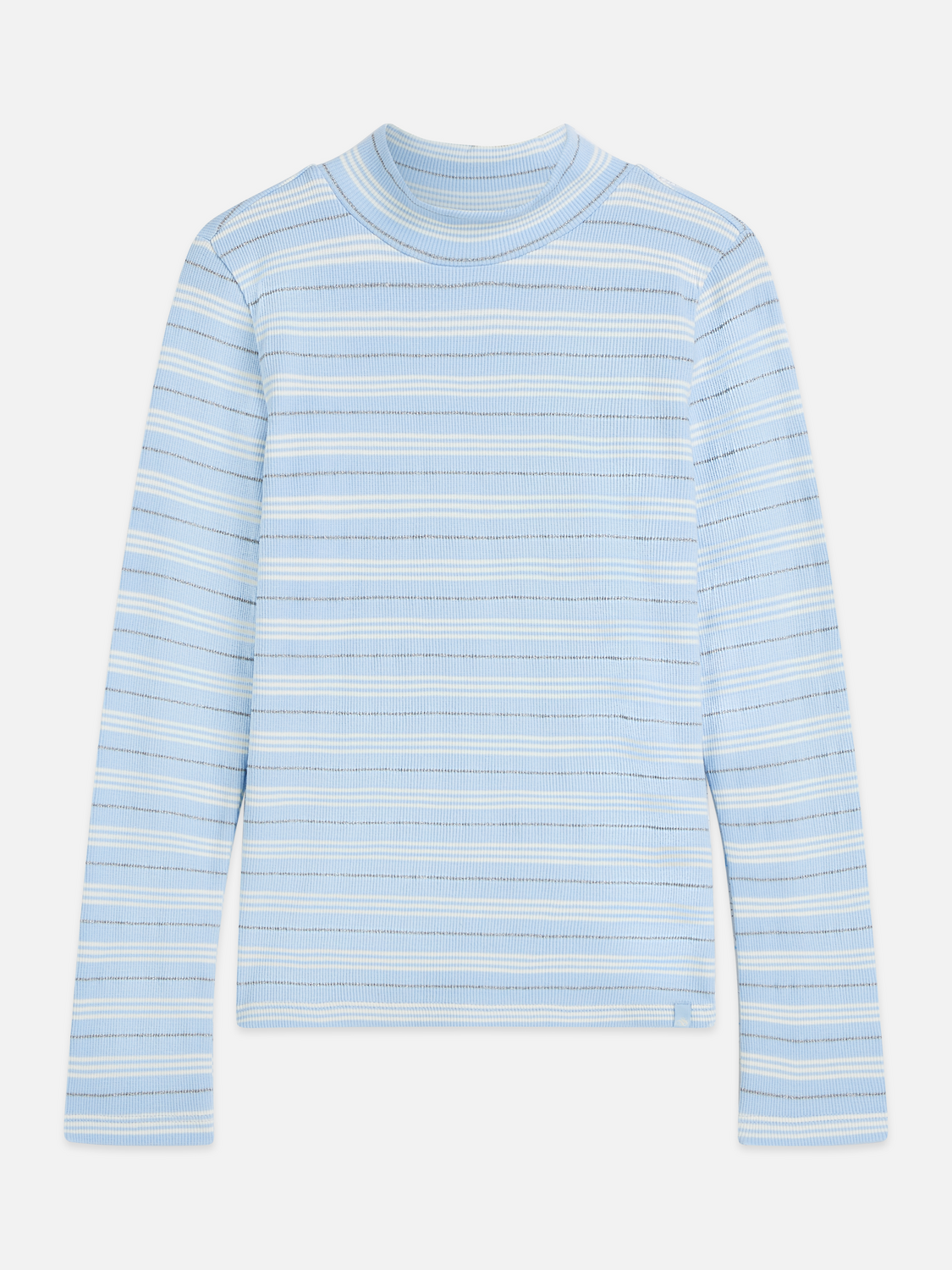 Girls Striped Organic Cotton Slim T-Shirt