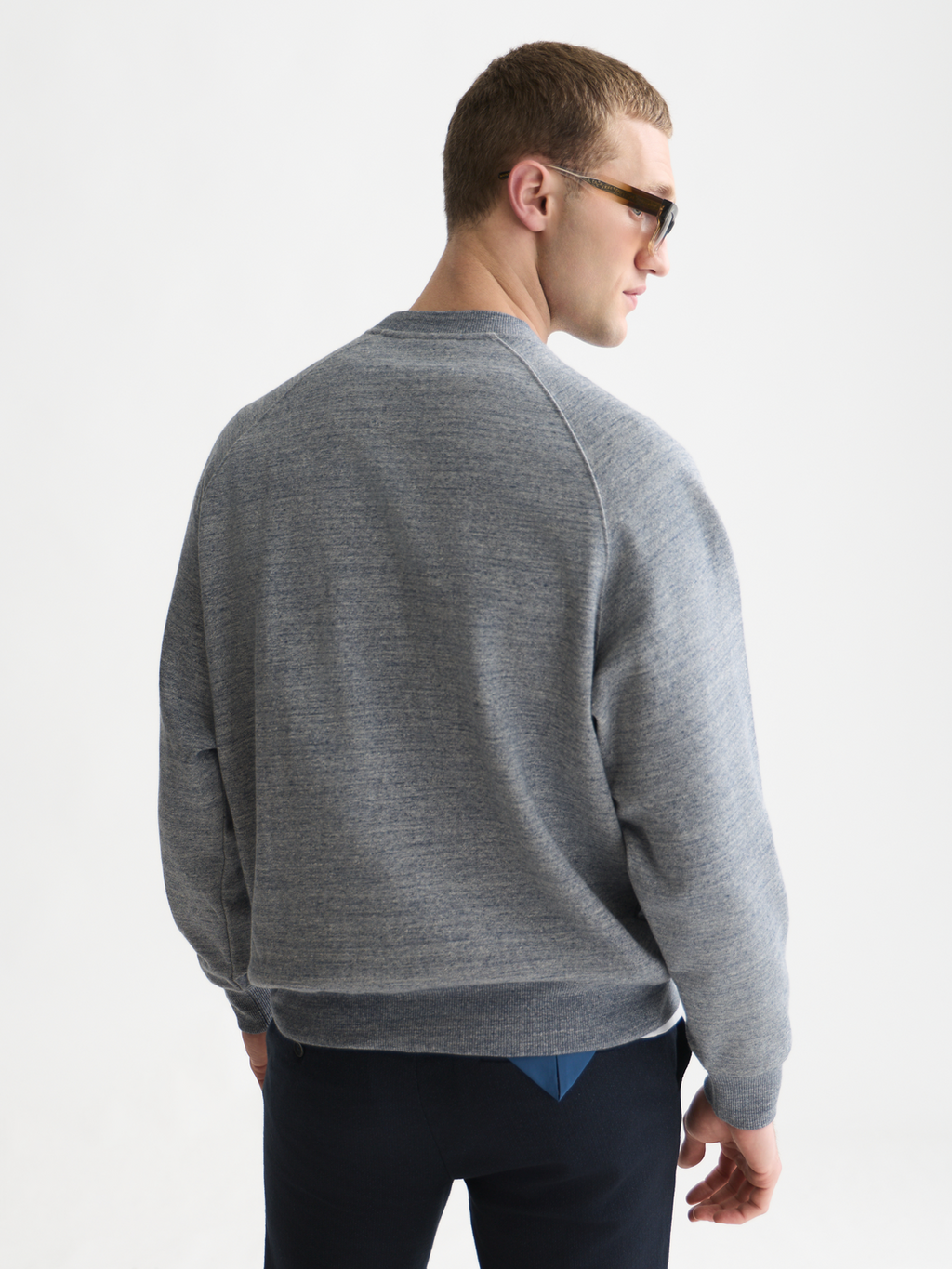 Melange loose sweatshirt