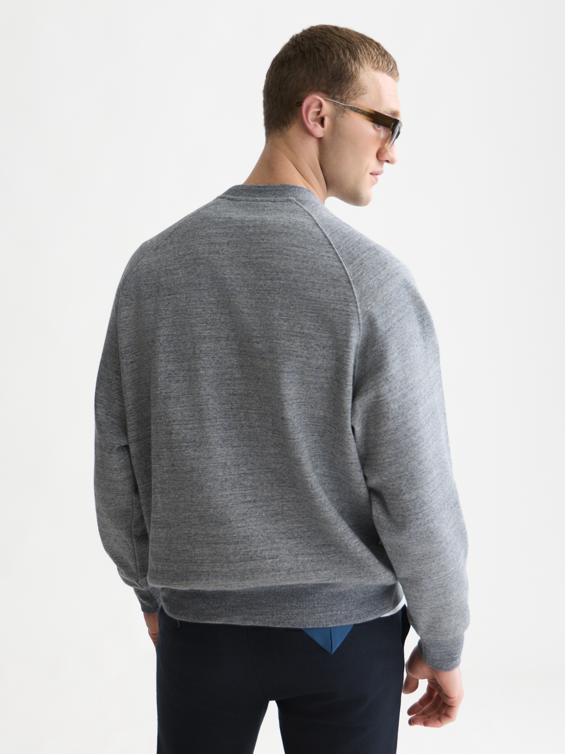 Melange loose sweatshirt