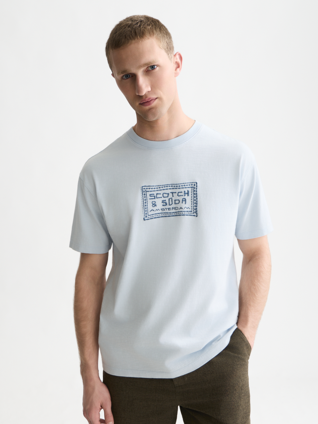 Embroidered artwork relaxed T-shirt