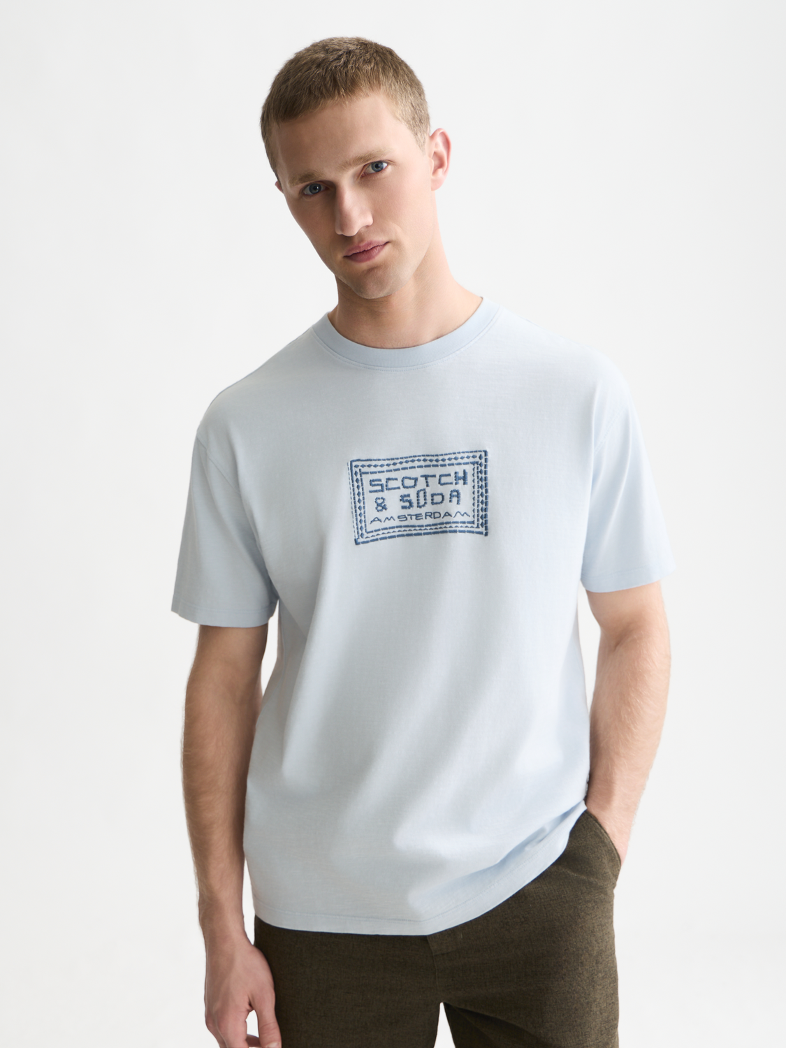 Embroidered artwork relaxed T-shirt