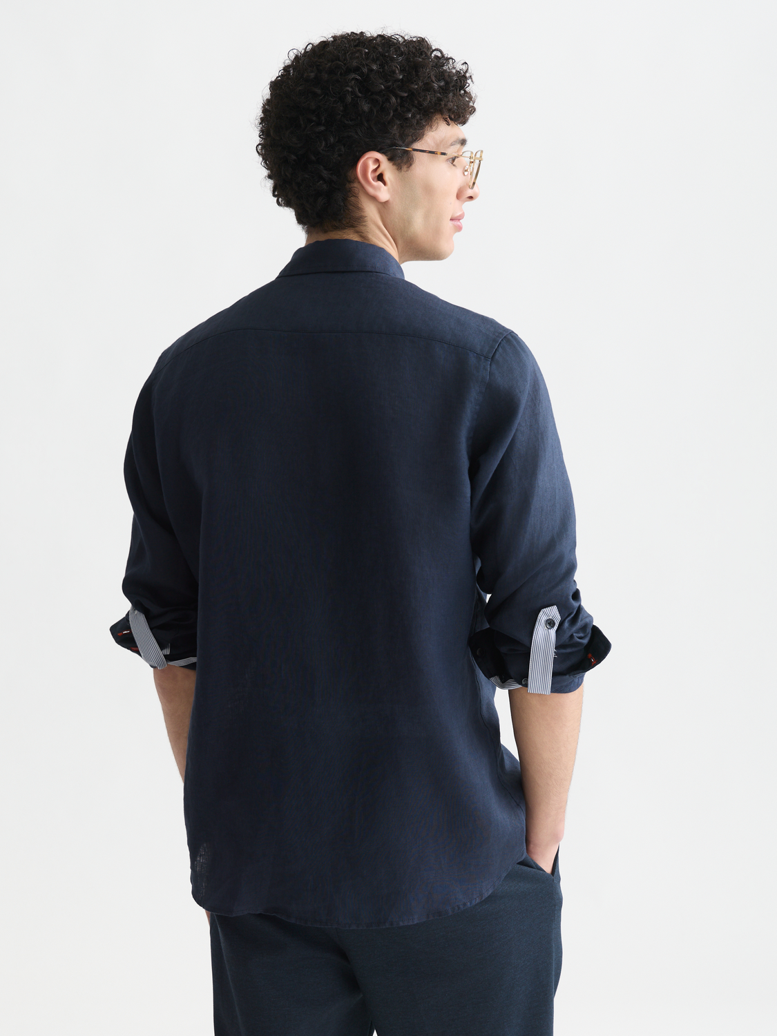 Solid linen shirt