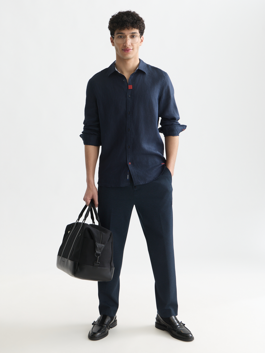 Solid linen shirt