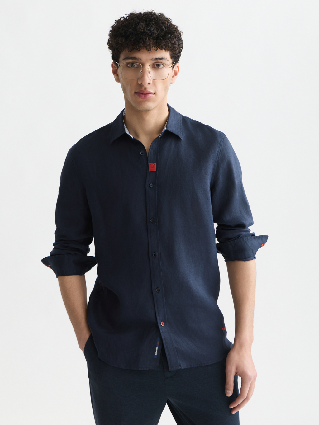 Solid linen shirt