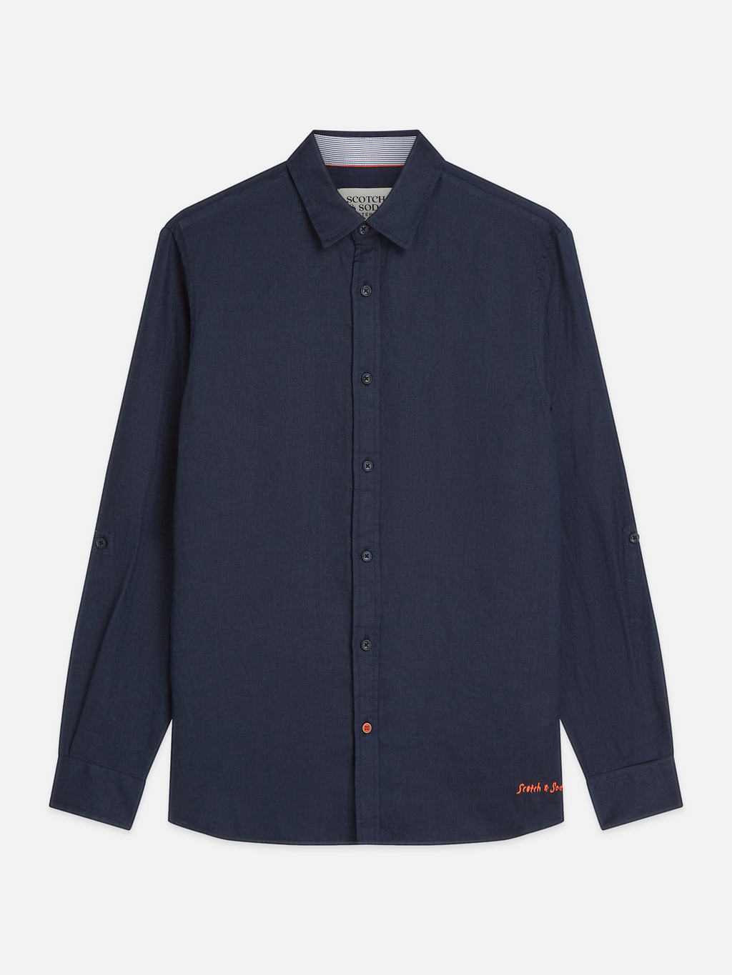 Solid linen shirt