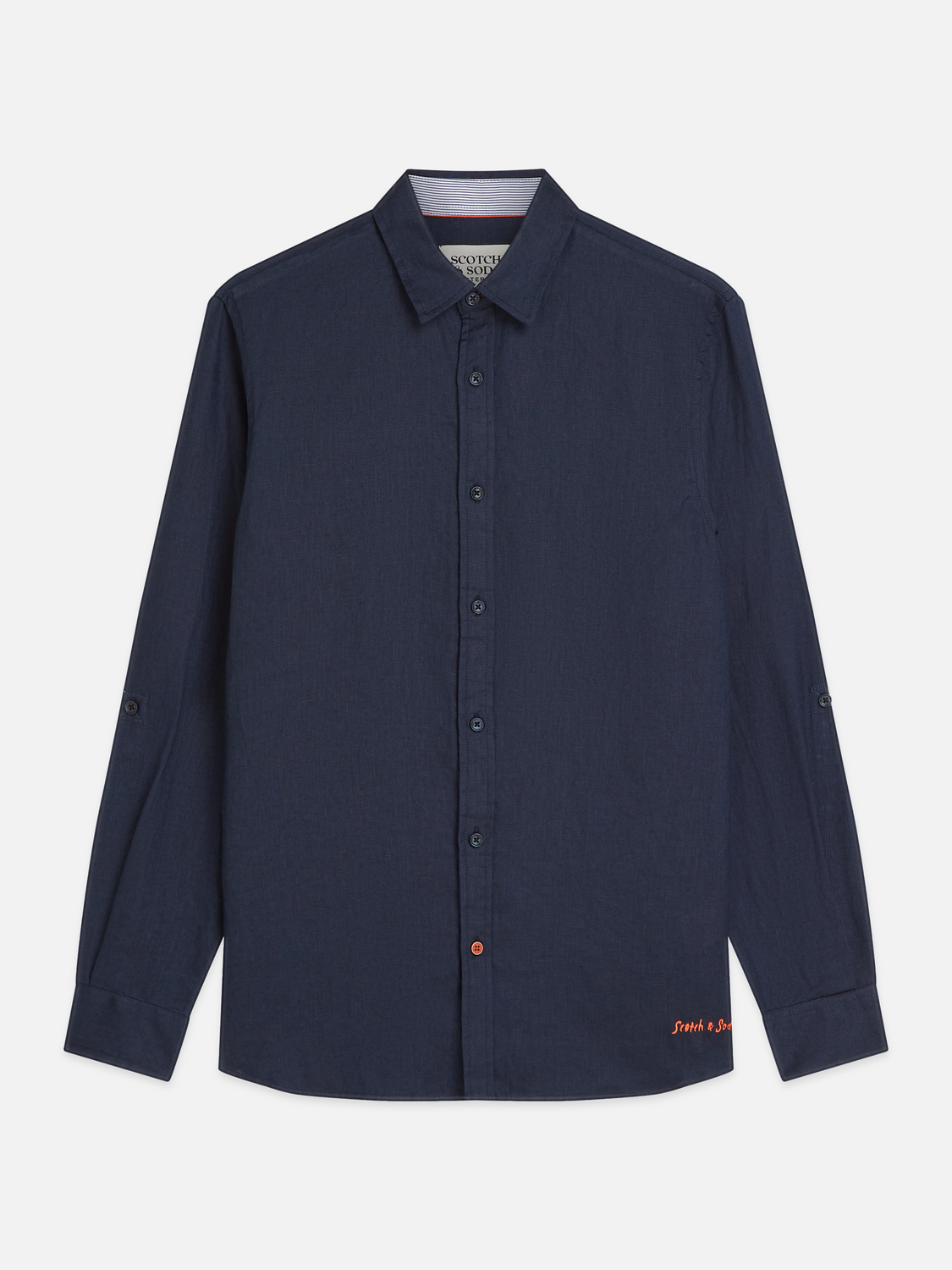 Solid linen shirt