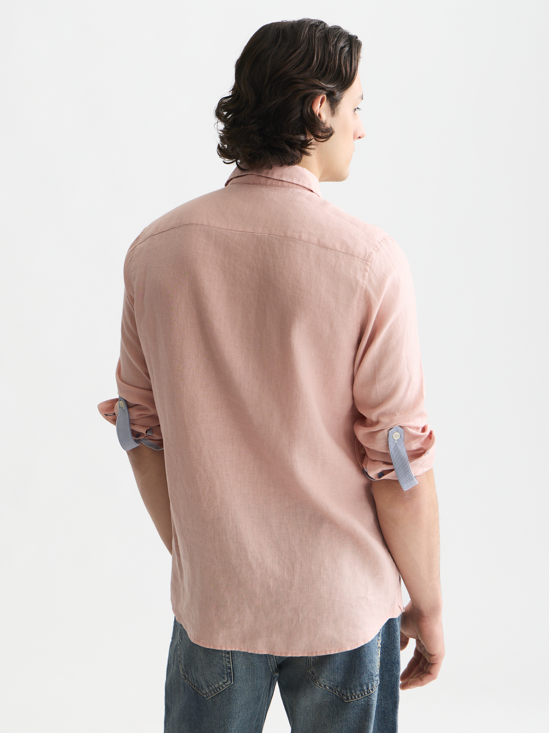 Solid linen shirt