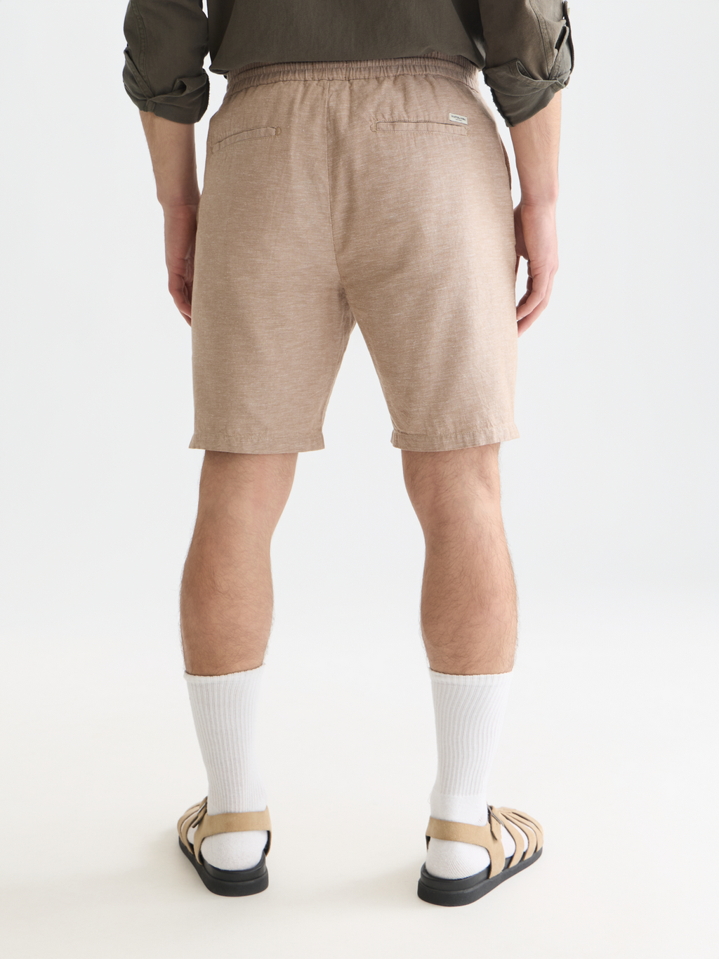 Seasonal core Fave cotton linen regular-fit chino shorts