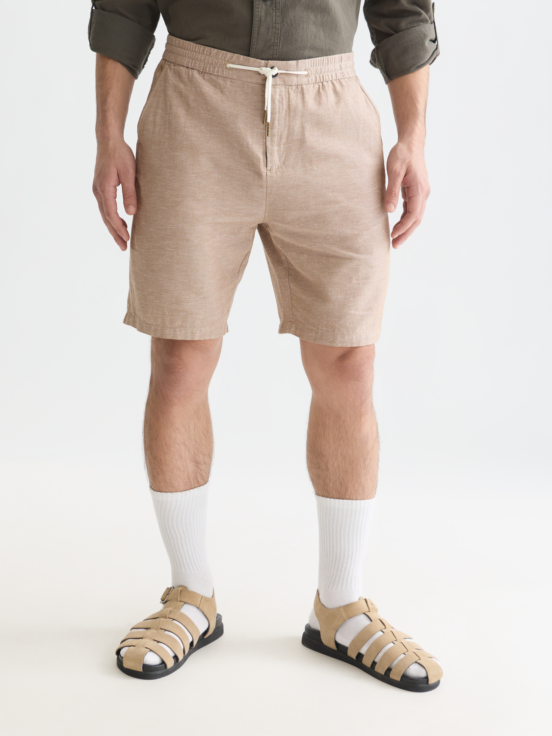 Seasonal Essentials Fave cotton linen chino shorts – Scotch & Soda