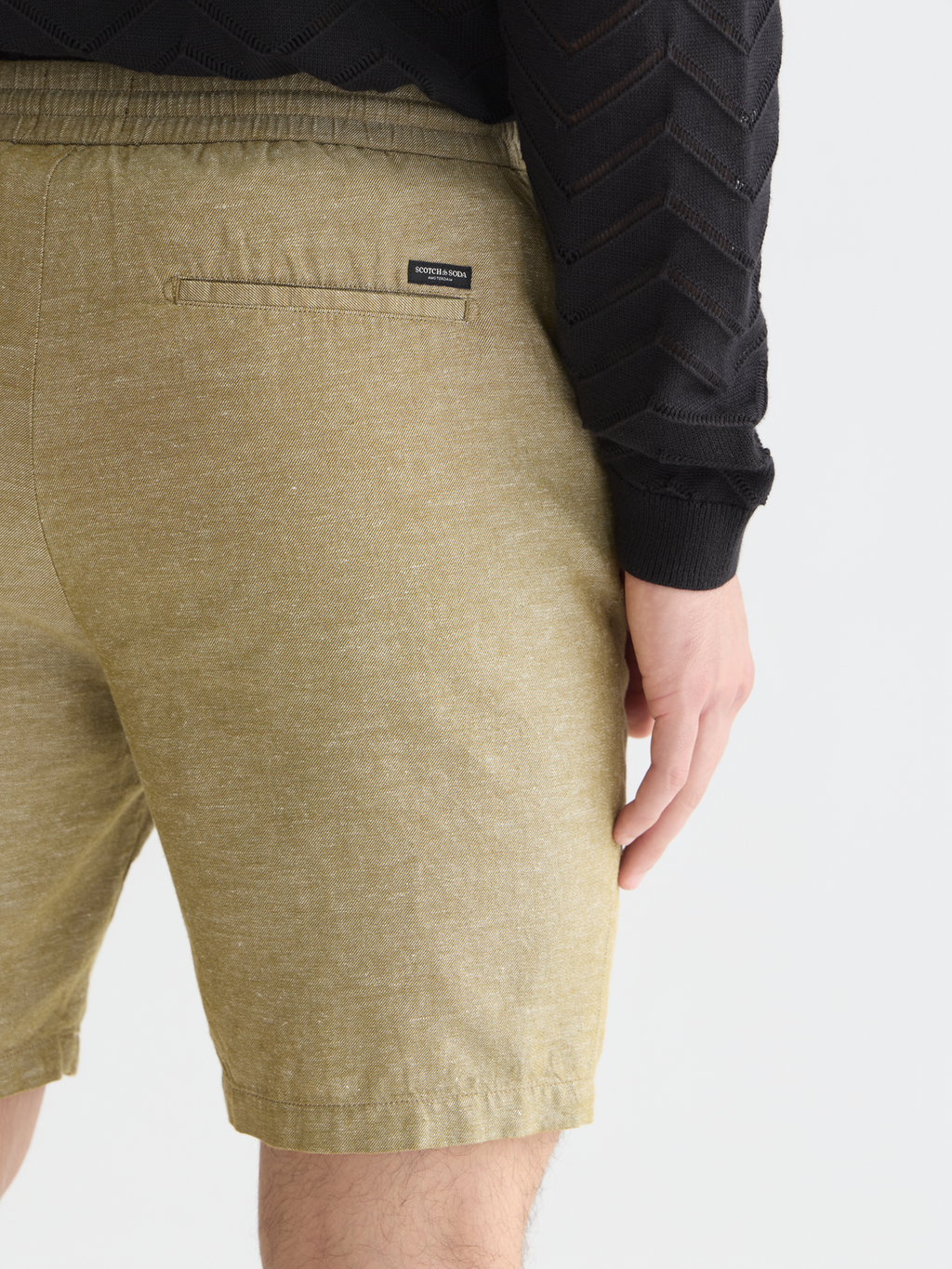 Seasonal core Fave cotton linen regular-fit chino shorts