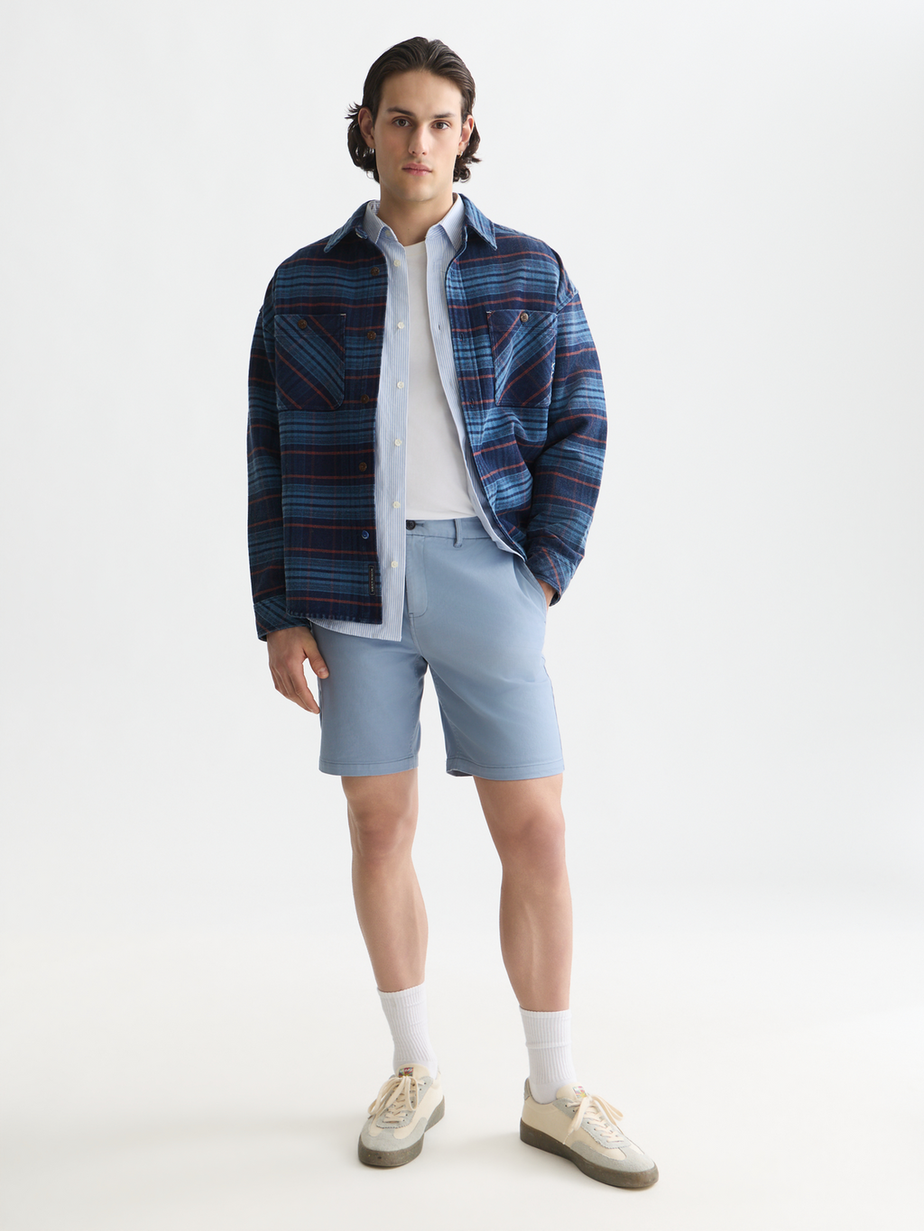 Stuart cotton twill shorts