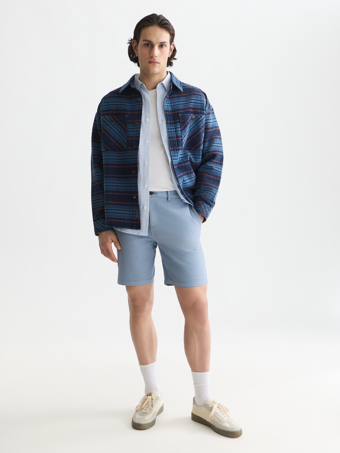 Stuart cotton twill shorts