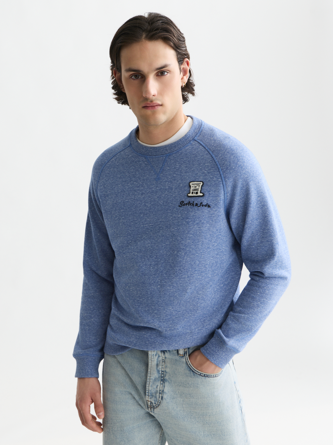 Melange regular-fit sweatshirt