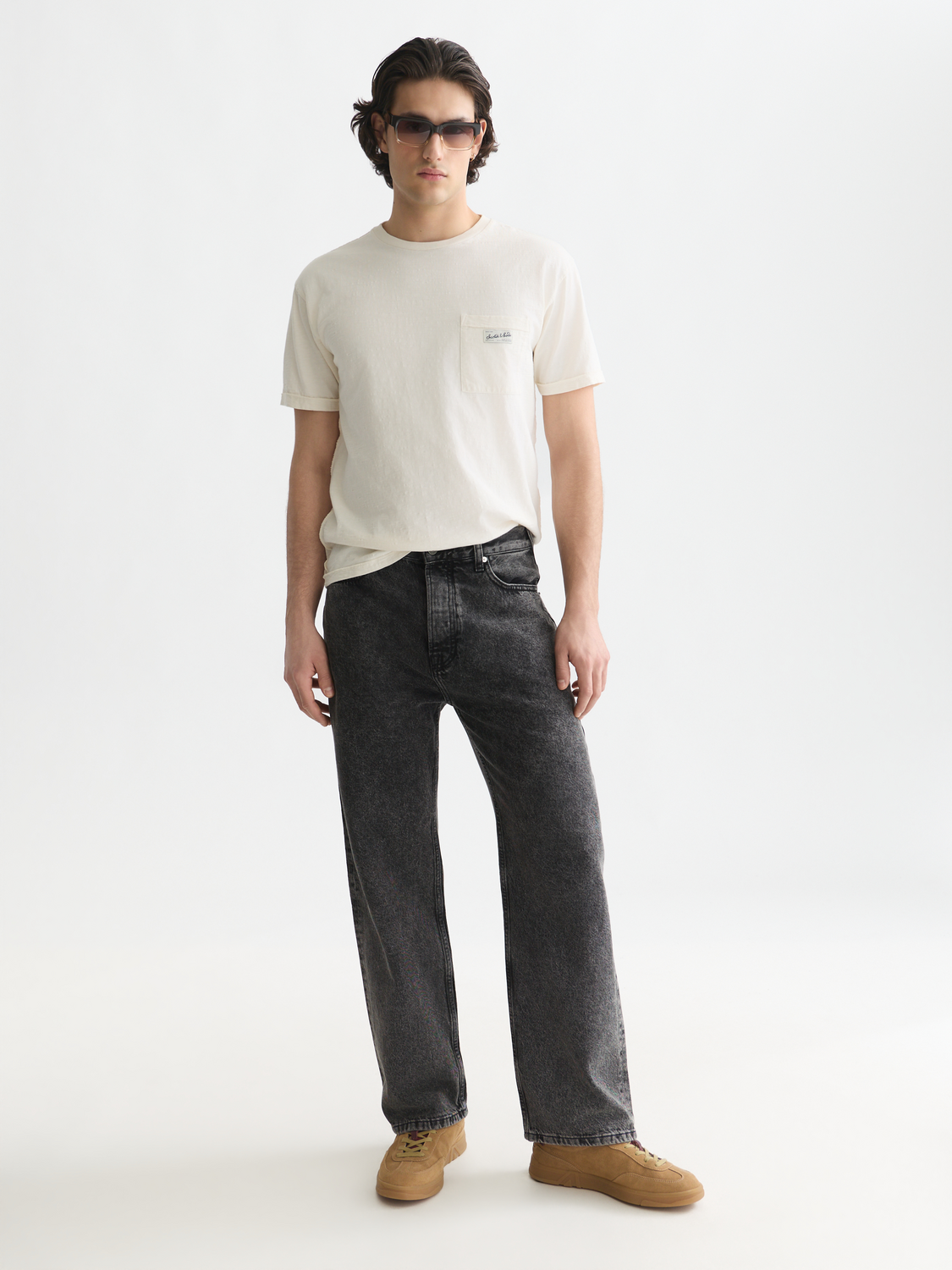 Garment-dyed relaxed T-shirt