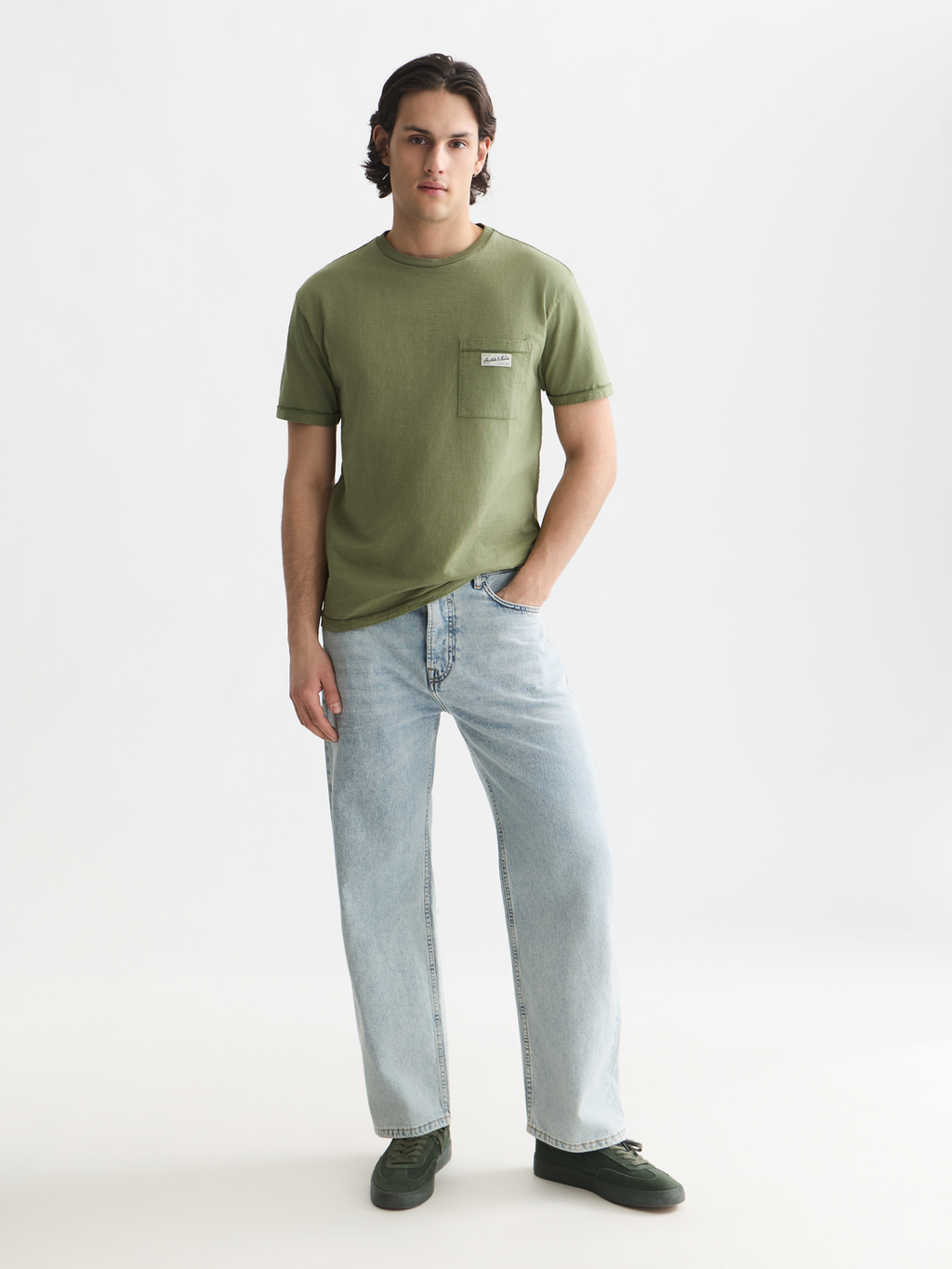 Garment-dyed relaxed T-shirt