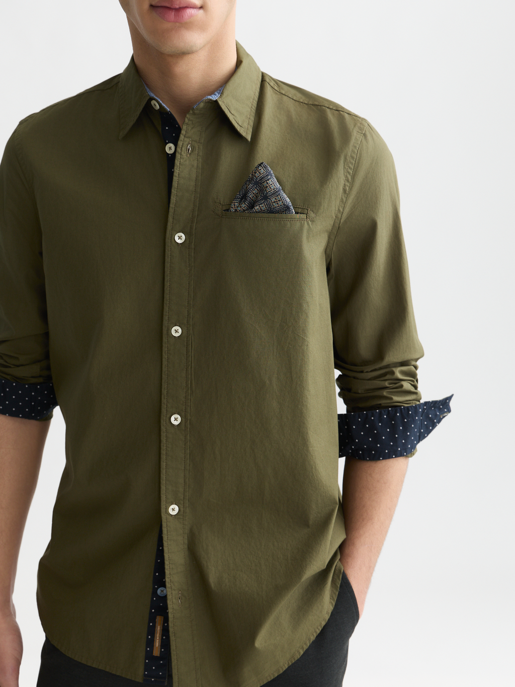 Cotton poplin shirt