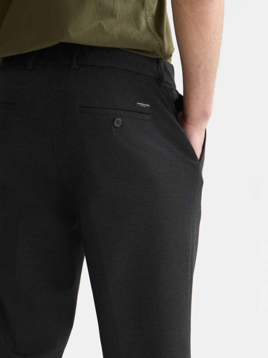 Finch tailored yarn-dyed jersey jogger