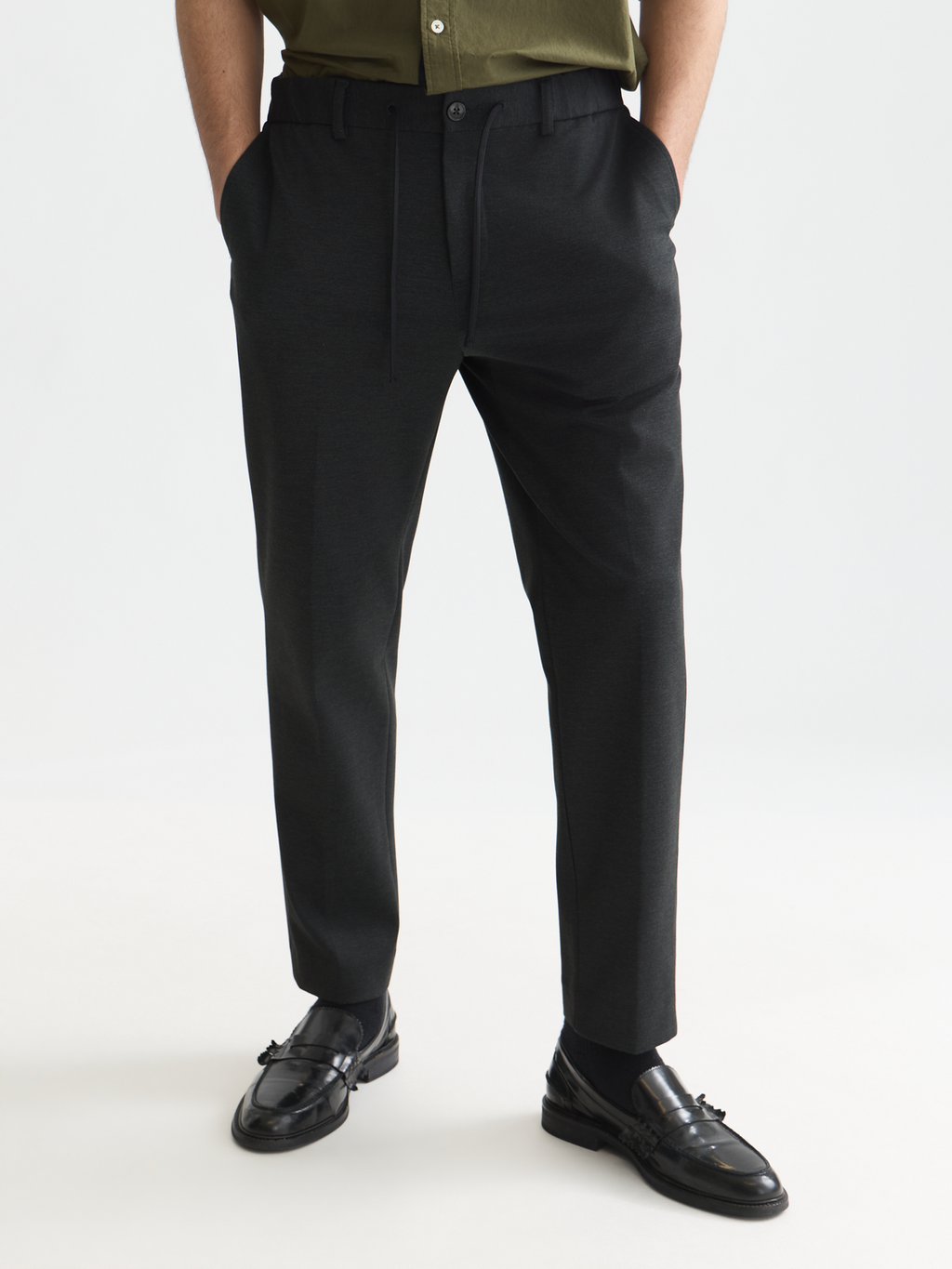 Finch tailored yarn-dyed jersey jogger