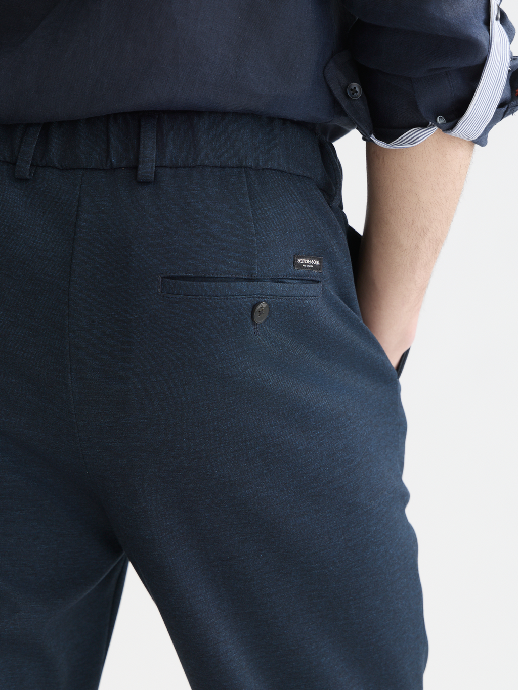 Finch tailored yarn-dyed technical jersey jogger