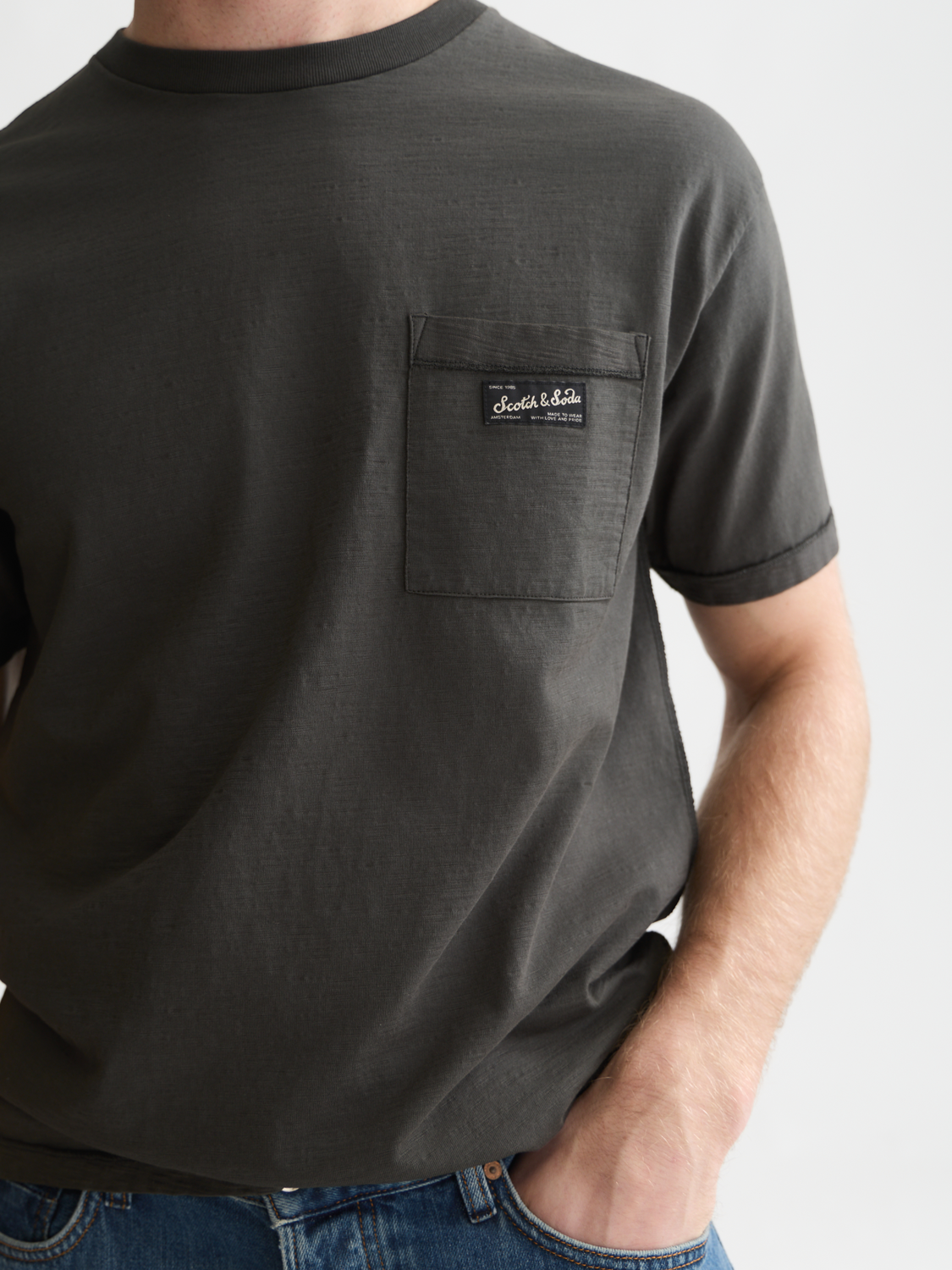 Garment-dye relaxed T-shirt