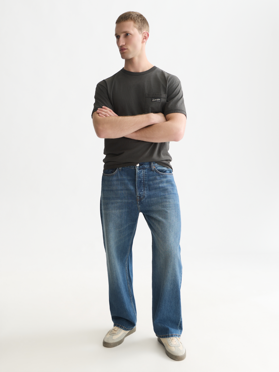 Garment-dye relaxed T-shirt