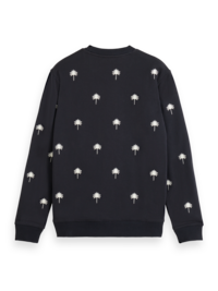 Sweatshirt mit durchgehender Stickerei