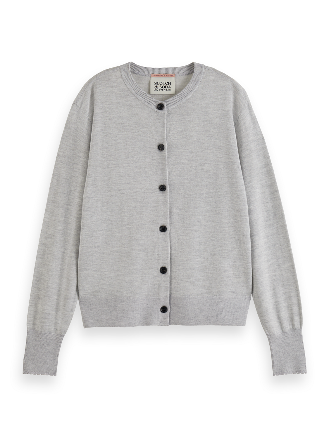 CREW NECK RELAXED CARDIGAN