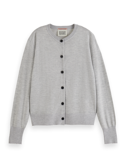 CREW NECK RELAXED CARDIGAN