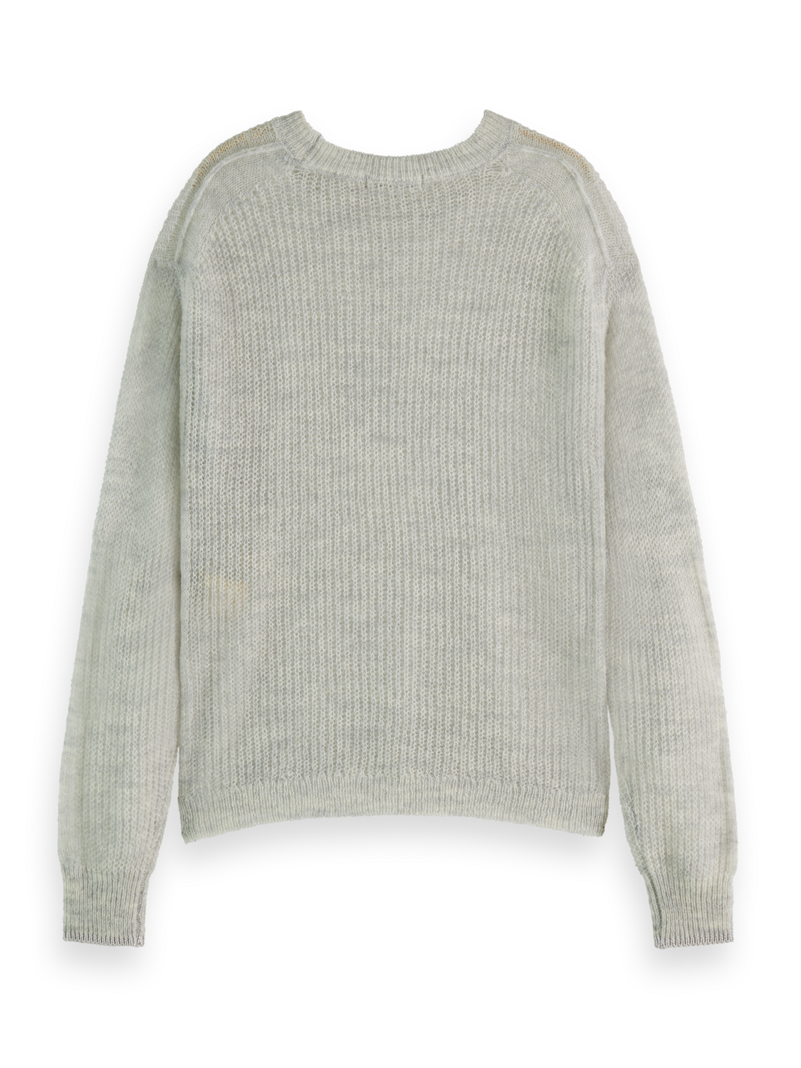 FUZZY OPEN KNIT RELAXED PULLOVER