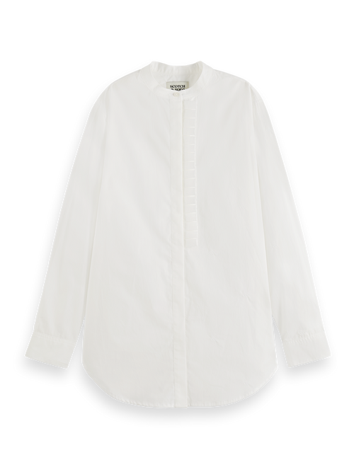 PLACKET RUFFLE SHIRT