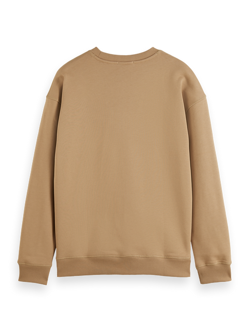 Omgekeerd sweatshirt van badstof met colourblocking