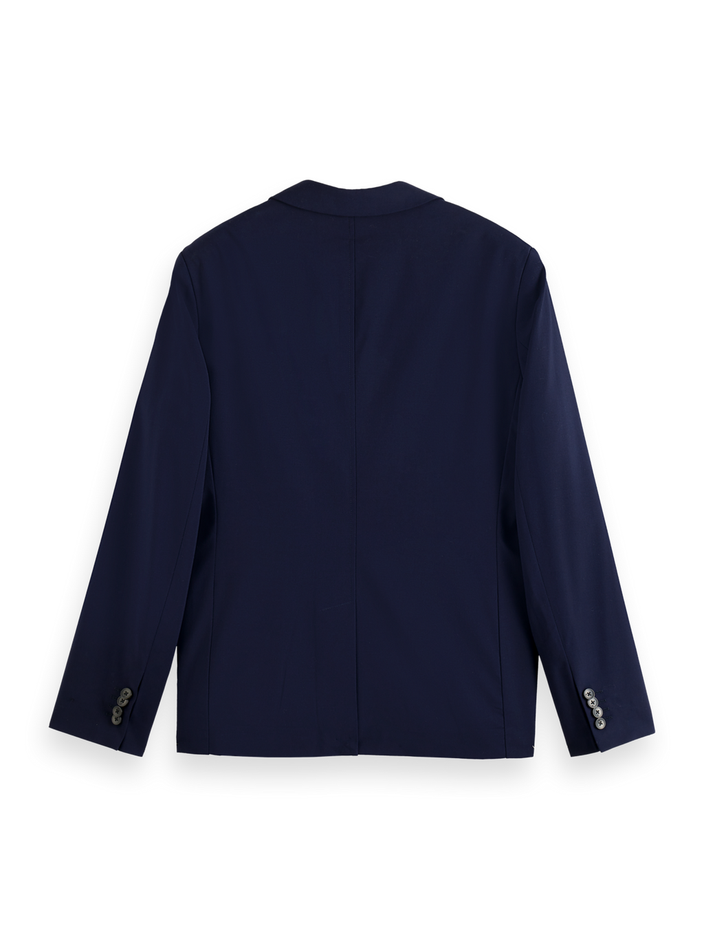 ESSENTIALS UNCONSTRUCTED PEAK LAPEL WOOL BLAZER - NIGHT