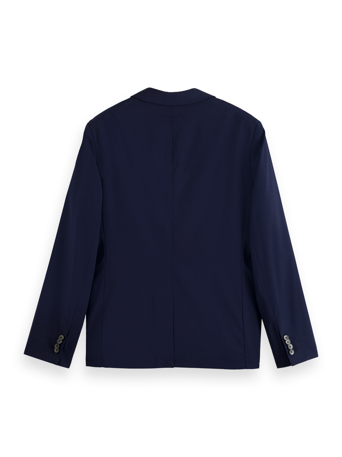 ESSENTIALS UNCONSTRUCTED PEAK LAPEL WOOL BLAZER - NIGHT