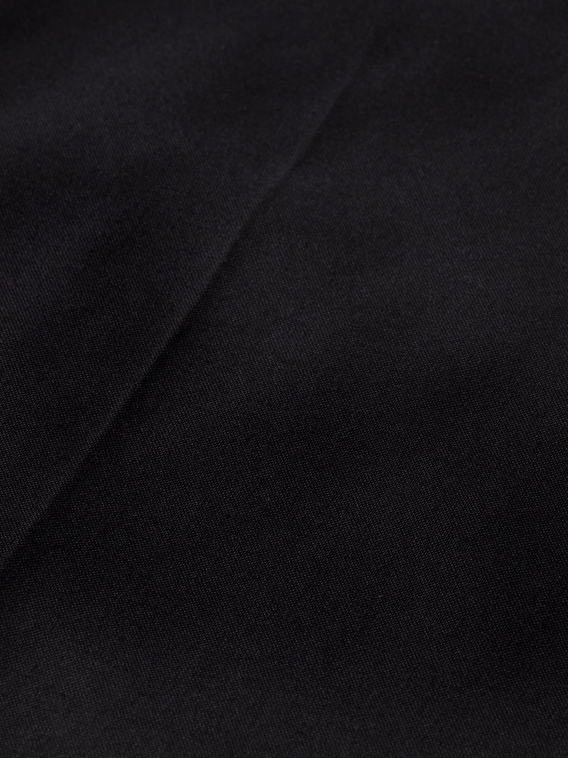 Essentials RELAXED STRAIGHT WOOL BLEND CHINO - BLACK